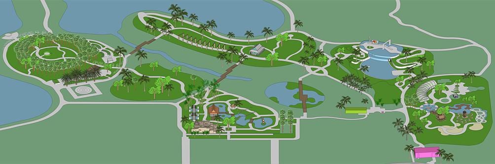 Mapa de nápoles jardim botânico