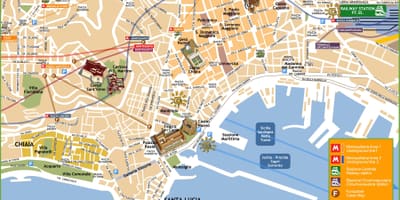 Nápoles, itália atrações mapa