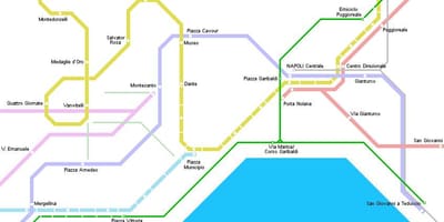 Mapa de nápoles eléctrico 