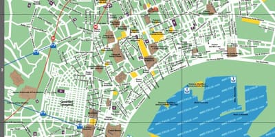 Nápoles atracções turísticas mapa